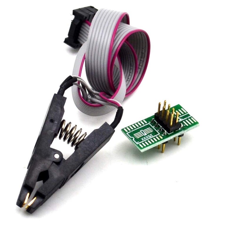 Chironal 2 Set SOP8 to DIP8 Test Clips and Board, 8 Pin, Cable Lengths 24cm, for EEPROM 93CXX/25CXX/24CXX in Circuit Programming on USB Programmer TL866CS TL866A EZP2010 (1Pcs Board) - Image 4